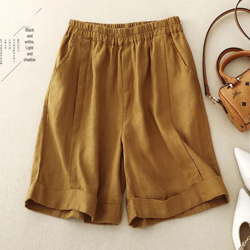 2024 Women s High Waist Cotton Linen A-line Shorts - Summer Elastic Wide Leg Casual Five-Point Pants 3XL (145-160) чёрный
2024 Women s High Waist Cotton Linen A-line Shorts - Summer Elastic Wide Leg Casual Five-Point Pants 3XL (145-160) чёрный