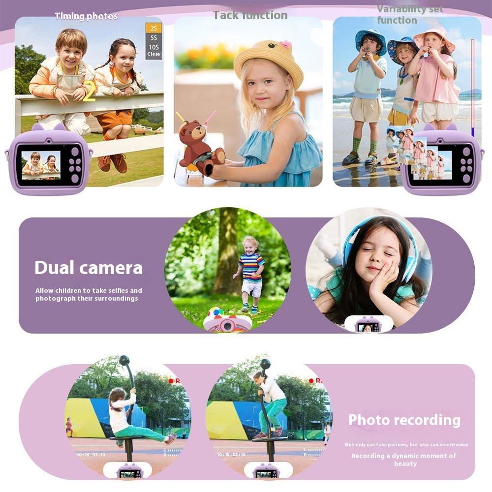 Z13 2.4 Inch Instant Print Camera for Kids HD Dual Lens Video Recorder with 32G TF Card+Card Reader Purple
Z13 2.4 Inch Instant Print Camera for Kids HD Dual Lens Video Recorder with 32G TF Card+Card Reader Purple