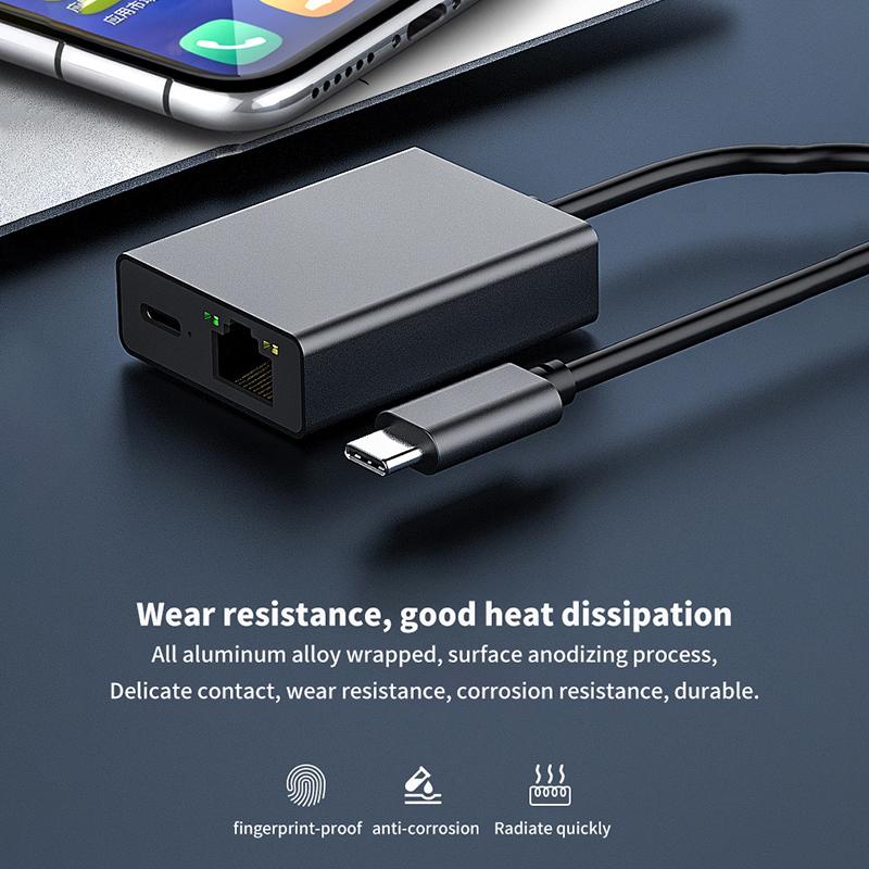 1000 Мбит/с Type-C к Rj45 Интернет-кабель Plug And Play USB к Ethernet сетевой адаптер поддержка зарядки Pd для мобильного телефона/планшета
1000 Мбит/с Type-C к Rj45 Интернет-кабель Plug And Play USB к Ethernet сетевой адаптер поддержка зарядки Pd для мобильного телефона/планшета
