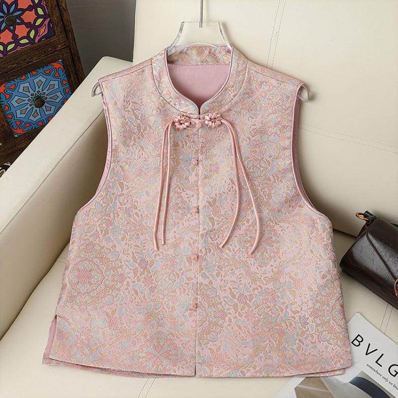 2026 Chinese Brocade Sleeveless Vest: Retro Frog Button Jacquard Top for Middle-Aged and Elderly Women 3XL (125-145 lbs) розовый
2026 Chinese Brocade Sleeveless Vest: Retro Frog Button Jacquard Top for Middle-Aged and Elderly Women 3XL (125-145 lbs) розовый