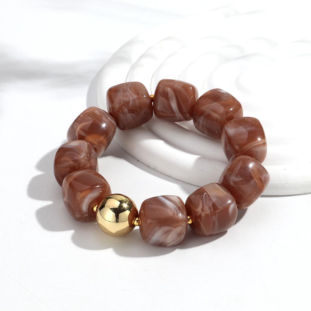 Acrylic Square Beads Elastic Bracelets for Women Boho Irregular Stone Shape Beaded Handmade Bracelet Bangle Retro Jewelry Gifts коричневий
Acrylic Square Beads Elastic Bracelets for Women Boho Irregular Stone Shape Beaded Handmade Bracelet Bangle Retro Jewelry Gifts коричневий