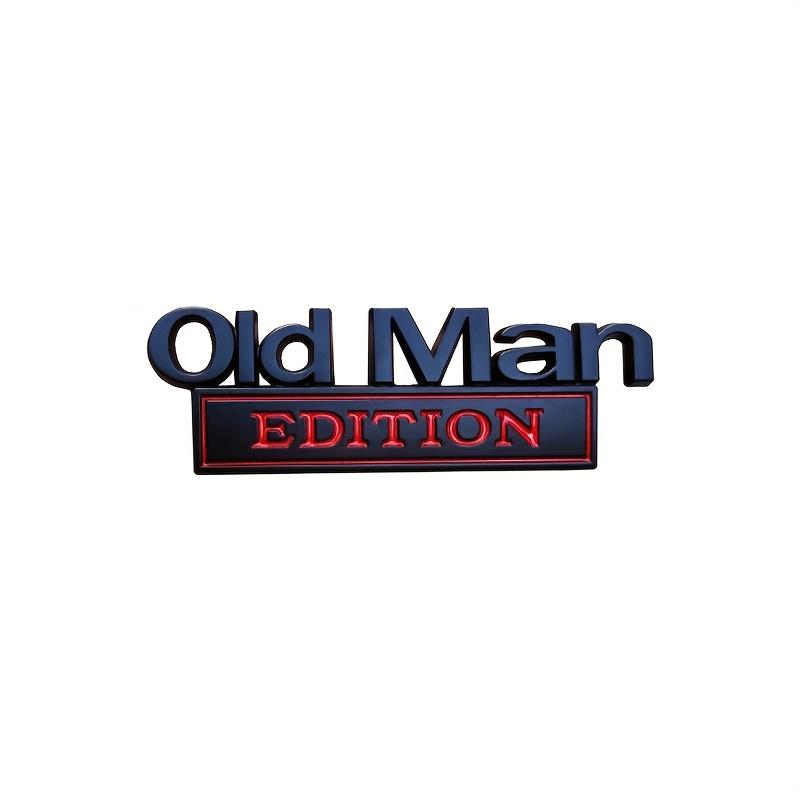 1 шт. 3D емблема-наклейка Old for Man Edition - Смішна гумористична наклейка на автомобіль про старіння для позашляховика, вантажівки, мотоцикла - Заміна для прикраси дверей та крил
1 шт. 3D емблема-наклейка Old for Man Edition - Смішна гумористична наклейка на автомобіль про старіння для позашляховика, вантажівки, мотоцикла - Заміна для прикраси дверей та крил