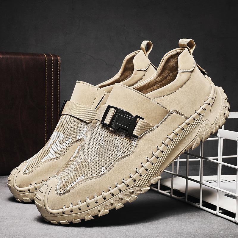 Withdrawal of high-end mesh sneakers Men s leather breathable hollow mesh shoes Thin 38
Withdrawal of high-end mesh sneakers Men s leather breathable hollow mesh shoes Thin 38