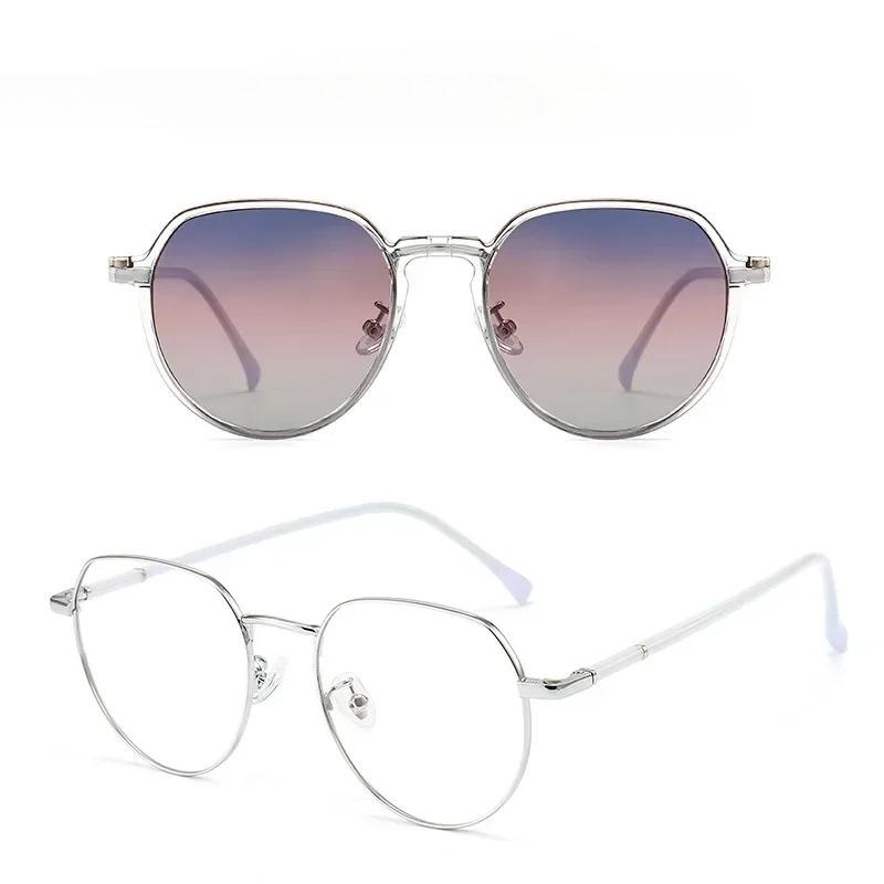 Металлические солнцезащитные очки «кошачий глаз» два в одном для женщин, магнитная накладка-клипса, винтажная оправа для оптических очков, дизайнерские поляризованные солнцезащитные очки
Металлические солнцезащитные очки «кошачий глаз» два в одном для женщин, магнитная накладка-клипса, винтажная оправа для оптических очков, дизайнерские поляризованные солнцезащитные очки