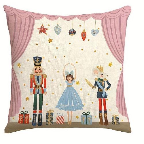 Christmas Nutcracker & Sugar Plum Fairy Themed Pillowcases: Welcome to the Land of Sweets! New Year home decoration 16x16Inch
Christmas Nutcracker & Sugar Plum Fairy Themed Pillowcases: Welcome to the Land of Sweets! New Year home decoration 16x16Inch