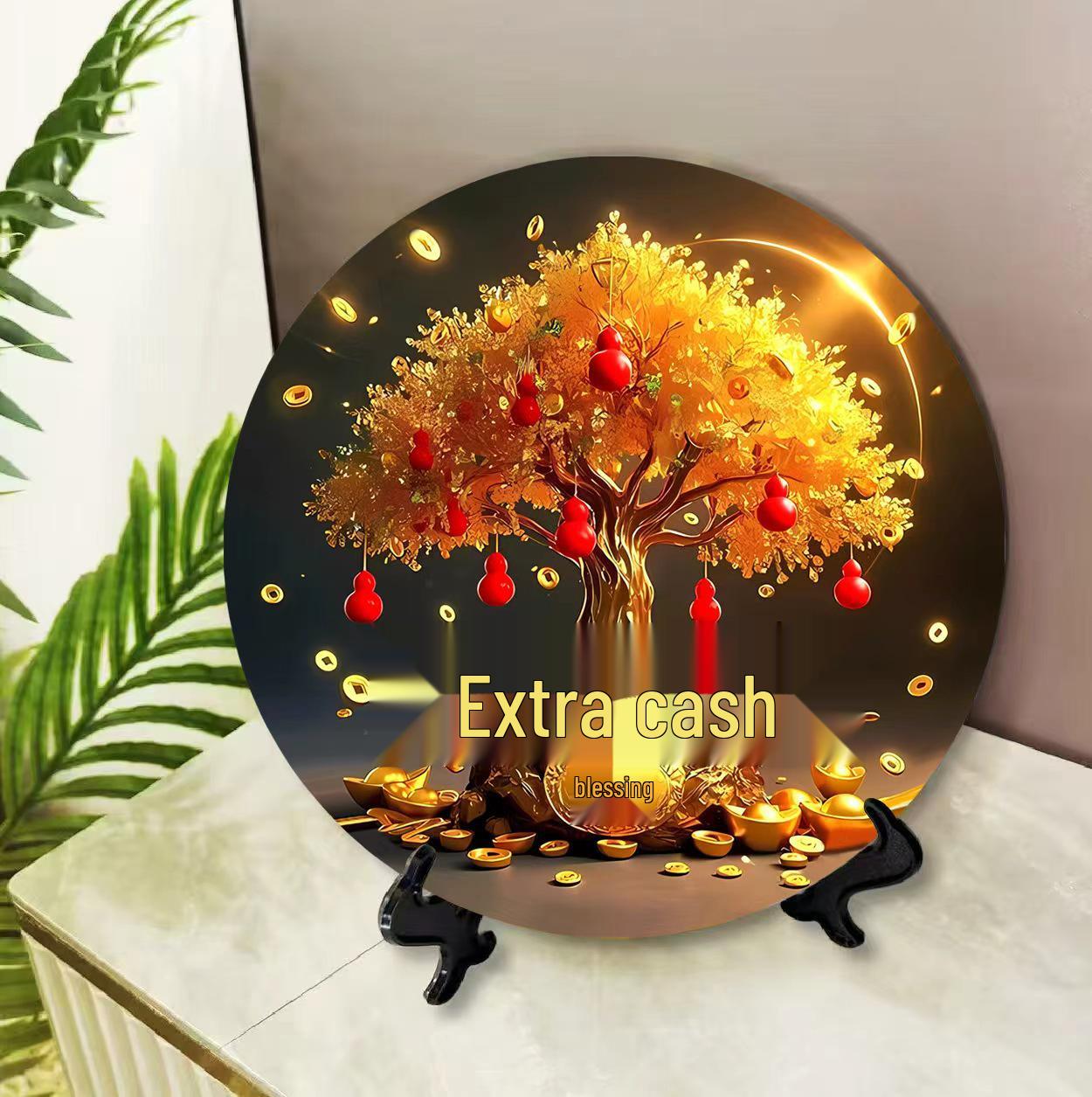 Prosperity Persimmon Decorative Painting: Modern Home Ornament for Entryways or Desktops Small Diameter 15cm
Prosperity Persimmon Decorative Painting: Modern Home Ornament for Entryways or Desktops Small Diameter 15cm