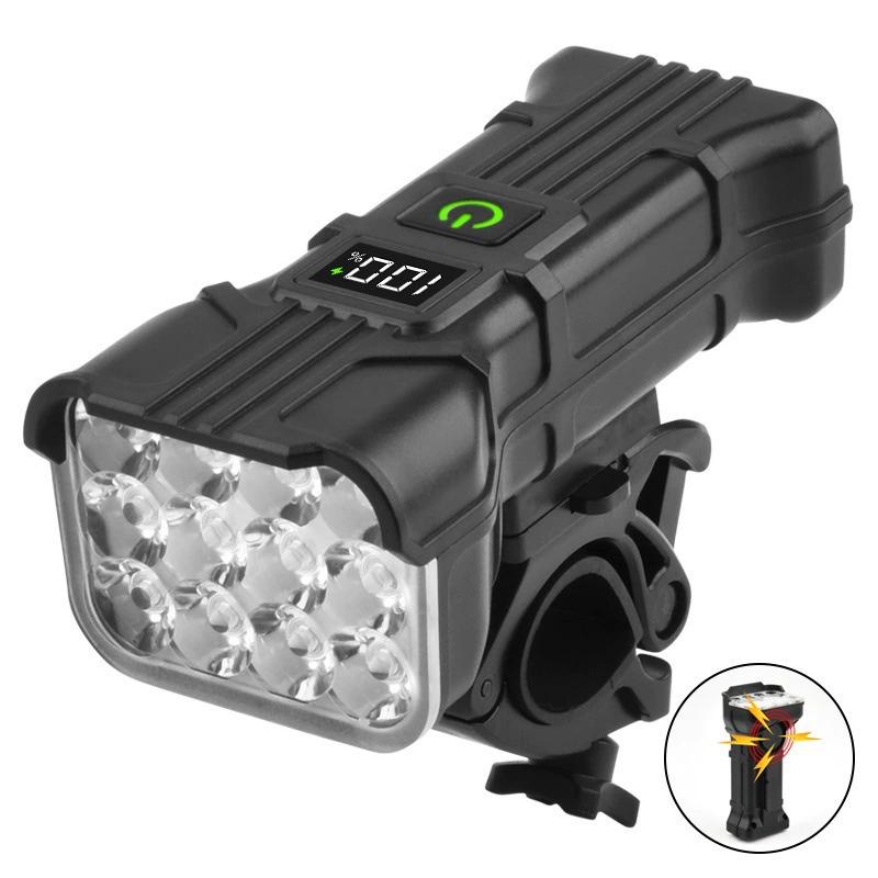 Luz delantera LED para bicicleta recargable por USB impermeable para ciclismo al aire libre
Luz delantera LED para bicicleta recargable por USB impermeable para ciclismo al aire libre