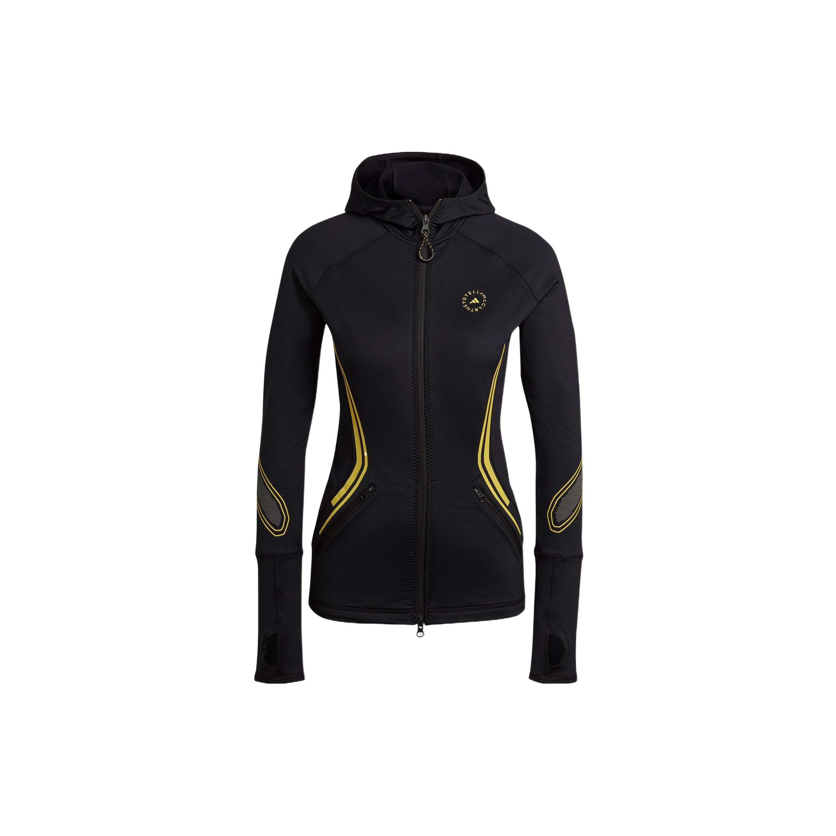 Adidas Stella McCartney TP LS CR. Полосатая деталь с логотипом и принтом с капюшоном Женская куртка черная HI6055 S
Adidas Stella McCartney TP LS CR. Полосатая деталь с логотипом и принтом с капюшоном Женская куртка черная HI6055 S