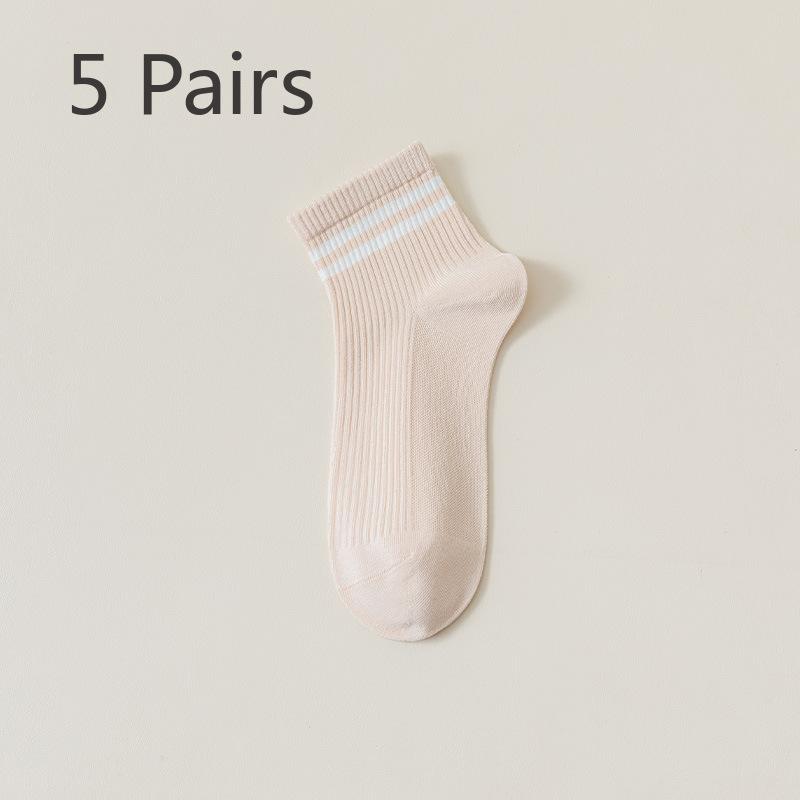 5 пар женских летних тонких спортивных носков-труб с дезодорантом из плетеной ткани, однотонных, в полоску 5 Pairs бежевый
5 пар женских летних тонких спортивных носков-труб с дезодорантом из плетеной ткани, однотонных, в полоску 5 Pairs бежевый