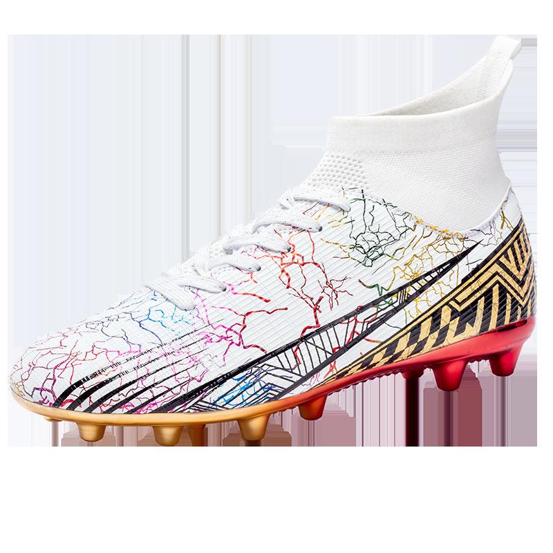 Взрослые высокие футбольные бутсы Новые кроссовки с золотой подошвой и шипами AG Мужские взрослые тренировочные бутсы для игры на траве 46
Взрослые высокие футбольные бутсы Новые кроссовки с золотой подошвой и шипами AG Мужские взрослые тренировочные бутсы для игры на траве 46