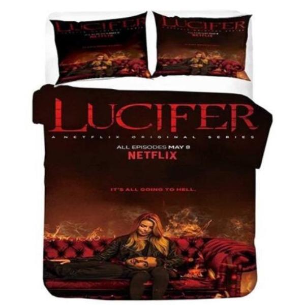 Lucifer Series Bedding Three-Piece Eaby Home Textile Kit California King264x239cm
Lucifer Series Bedding Three-Piece Eaby Home Textile Kit California King264x239cm