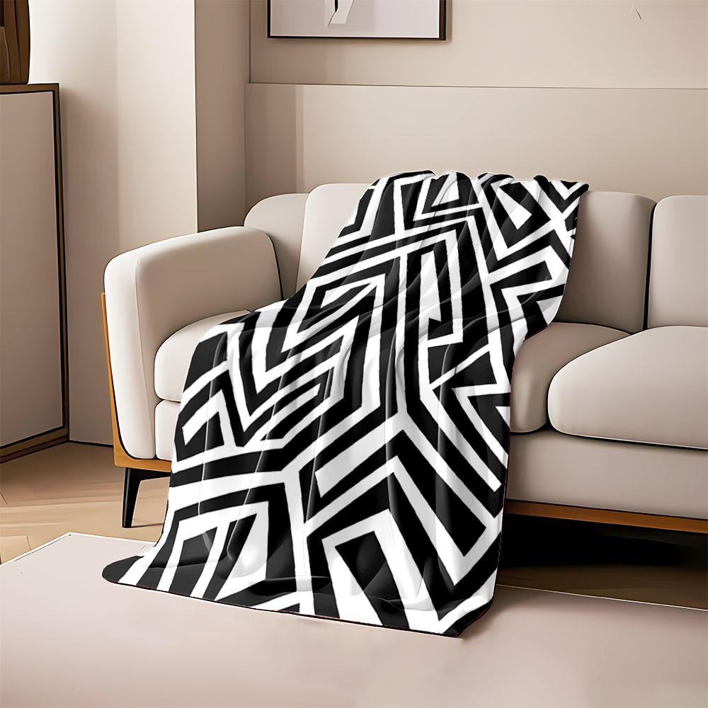 Bold black and white geometric pattern featuring angular zigzag shapes. for all seasons blanket lunch break throw gift 80cm x 120cm
Bold black and white geometric pattern featuring angular zigzag shapes. for all seasons blanket lunch break throw gift 80cm x 120cm