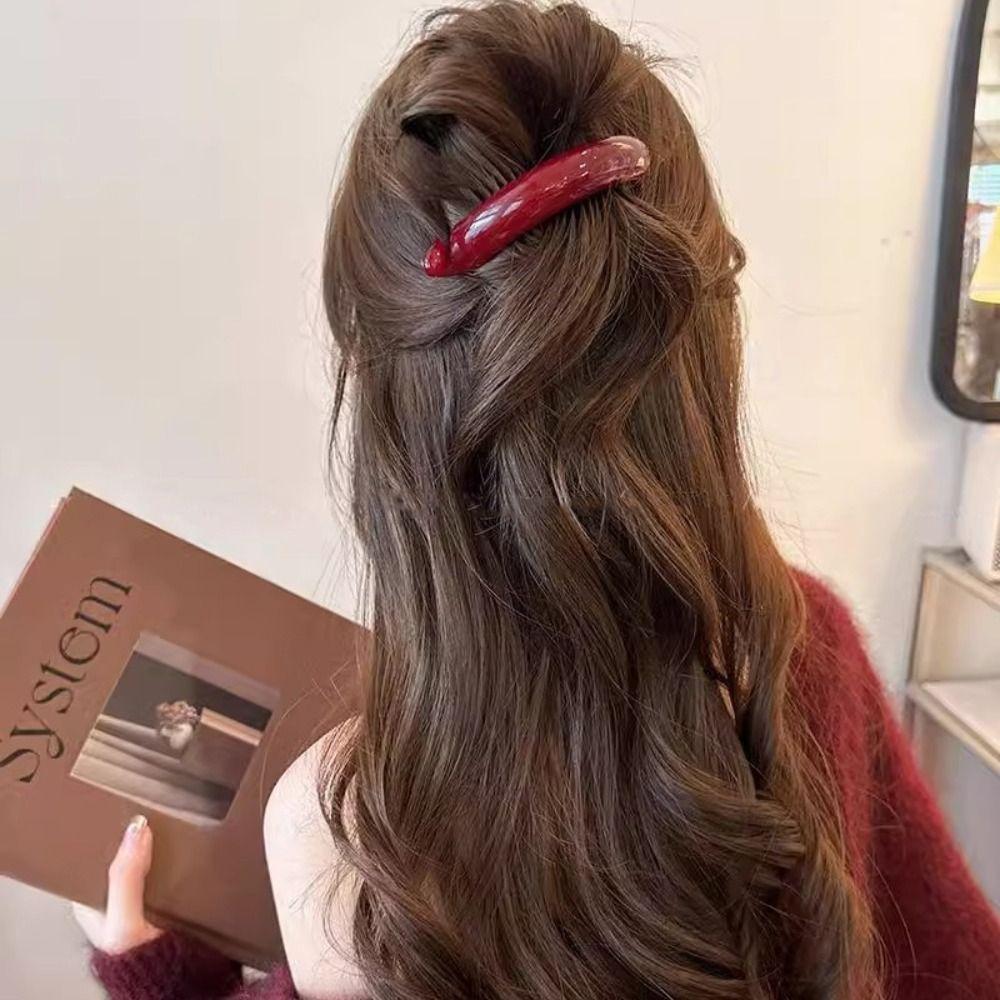 Ponytail Holder Plastic Banana Clip Korean Style Korean Hair Clip Sweet Vertical Clip Women Style 3
Ponytail Holder Plastic Banana Clip Korean Style Korean Hair Clip Sweet Vertical Clip Women Style 3