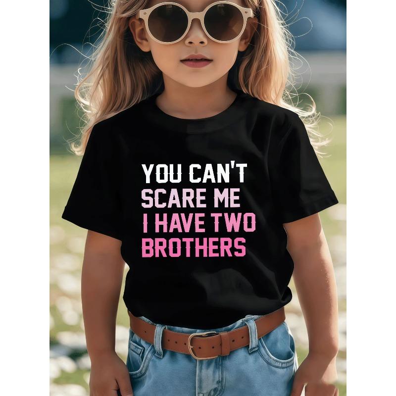 European Size Childrens Crew Neck Short Sleeved T Shirt with Creative English Patterns YOU CAN T SCARE ME I HAVE TWO BROTHERS 98cm чёрный
European Size Childrens Crew Neck Short Sleeved T Shirt with Creative English Patterns YOU CAN T SCARE ME I HAVE TWO BROTHERS 98cm чёрный