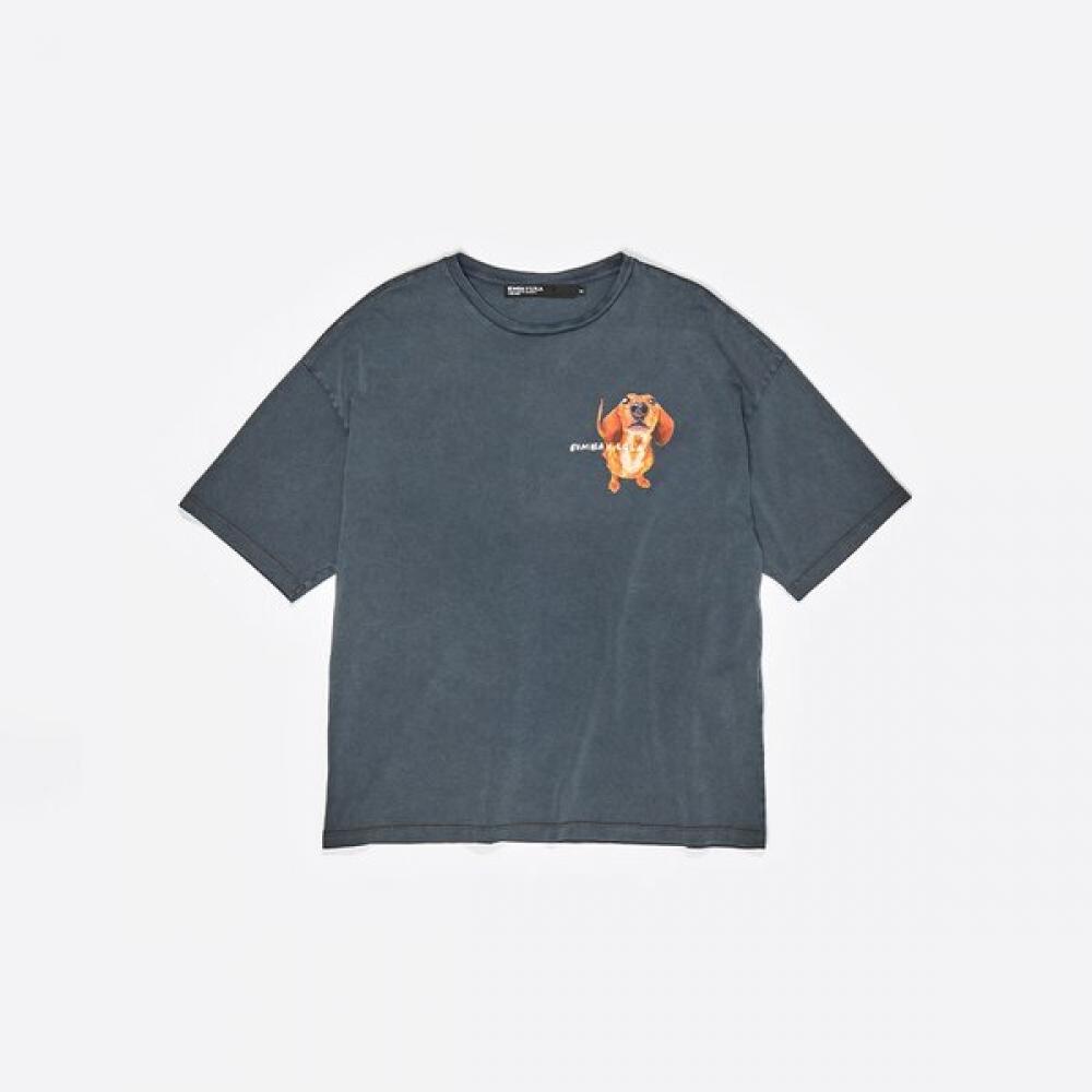 Bimba Y Lola graY Blue Dachshund Logo T shirT b256awT021grb Gray/S
Bimba Y Lola graY Blue Dachshund Logo T shirT b256awT021grb Gray/S