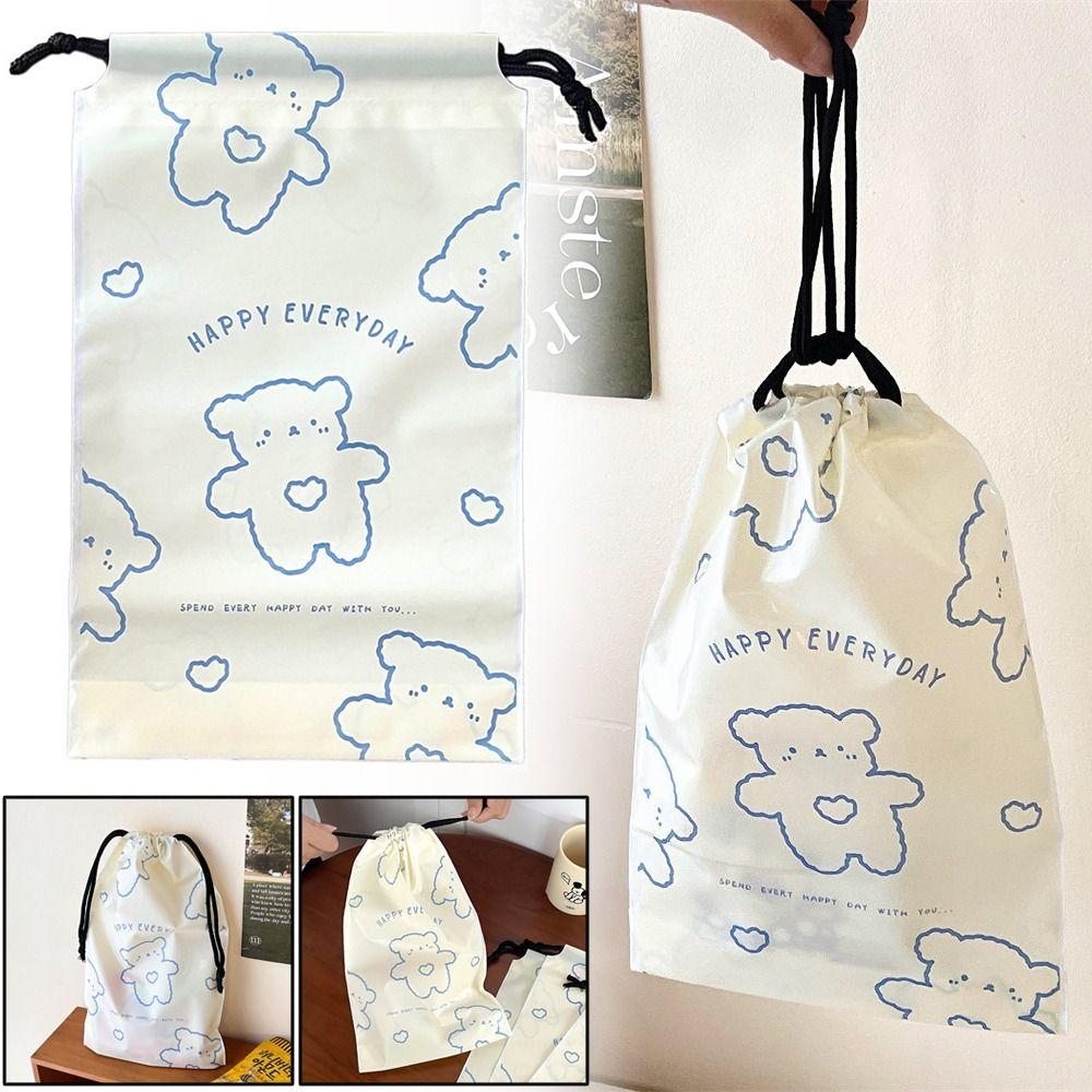 Cartoon Bear Drawstring Storage Bags White Baggage Organizing Package Travel/Bussiness Trip
Cartoon Bear Drawstring Storage Bags White Baggage Organizing Package Travel/Bussiness Trip