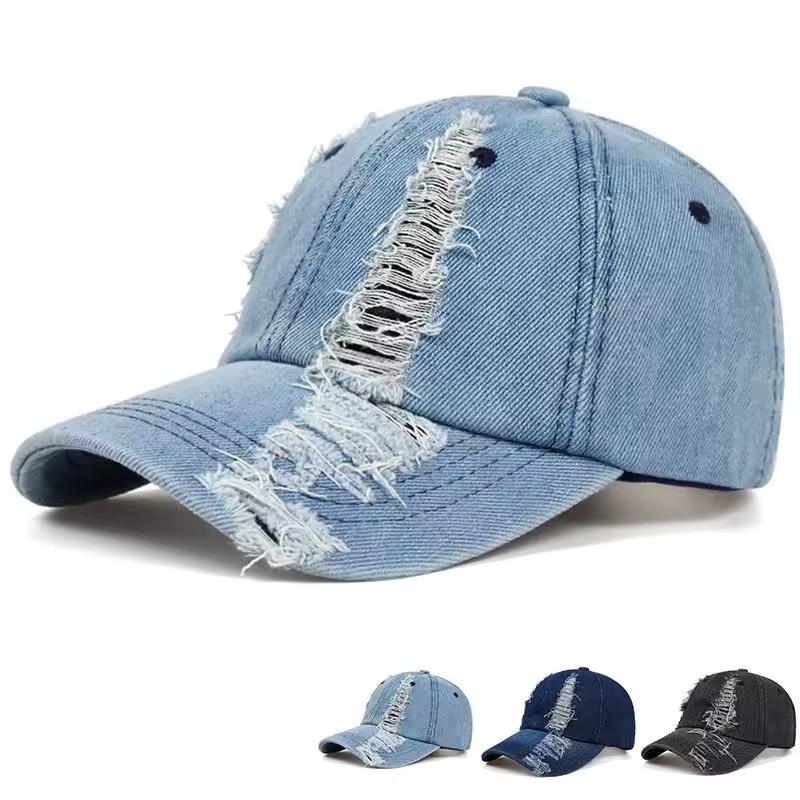 Holed Baseball Caps Vintage Washed Distressed Cap Fashion Sports Denim Hats Plain women Men Dad Caps 54-61CM чорний
Holed Baseball Caps Vintage Washed Distressed Cap Fashion Sports Denim Hats Plain women Men Dad Caps 54-61CM чорний
