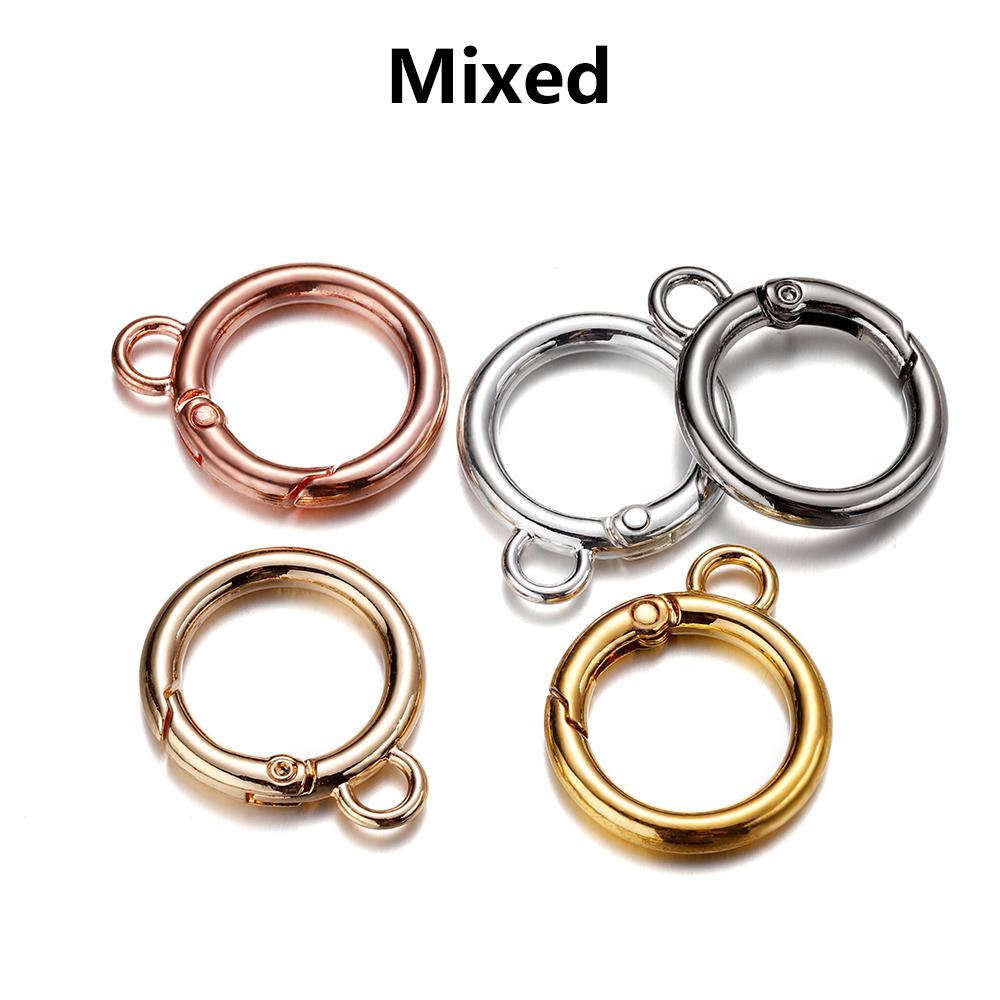 5Pcs Alloy O Ring Spring Clasps With Hole Openable Round Carabiner Keychain Bag Clips Hook Connector For DIY Jewelry Key Rings 18mm
5Pcs Alloy O Ring Spring Clasps With Hole Openable Round Carabiner Keychain Bag Clips Hook Connector For DIY Jewelry Key Rings 18mm