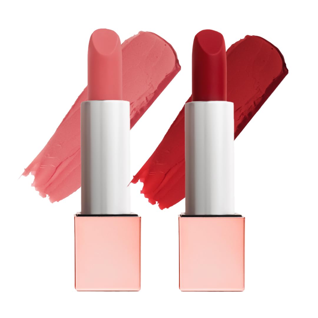 Gleva Cream Matte Lipstick for Women, Long Lasting Moisturizing Matte Lip Color, One Swipe High Pigmentation, Smooth Lightweight Formula, Smudge
Gleva Cream Matte Lipstick for Women, Long Lasting Moisturizing Matte Lip Color, One Swipe High Pigmentation, Smooth Lightweight Formula, Smudge