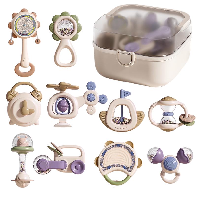 10Pcs Baby Rattles & Teethers Set Infant Toys 6+ Months Teether Grasping Shake Toys Sensory Toy with Soft Textures Newborn Gifts
10Pcs Baby Rattles & Teethers Set Infant Toys 6+ Months Teether Grasping Shake Toys Sensory Toy with Soft Textures Newborn Gifts