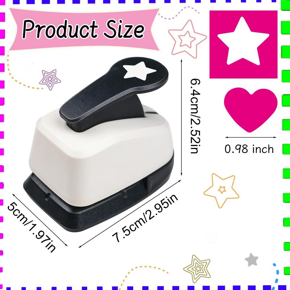 Star Postage Stamp Punch, Lever Action Craft Punch for Paper Crafting, Scrapbooking,Book Tabs, DIY Tab Maker for Journals
Star Postage Stamp Punch, Lever Action Craft Punch for Paper Crafting, Scrapbooking,Book Tabs, DIY Tab Maker for Journals