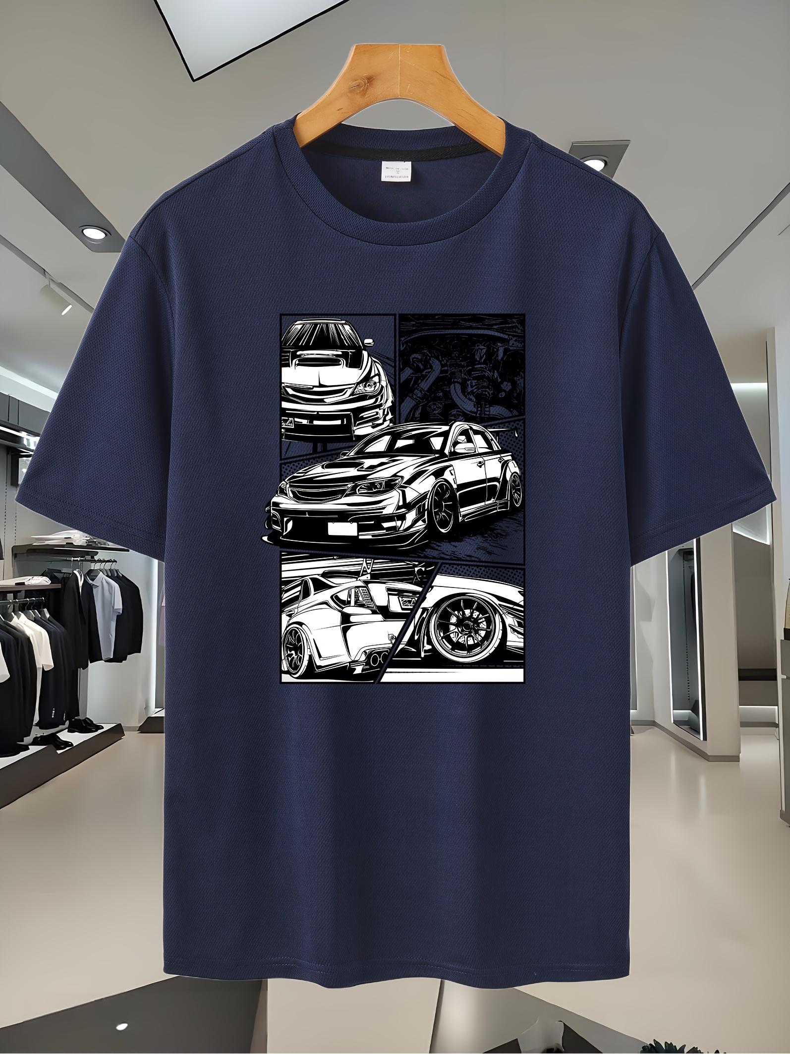Sport Fitness Breathable Mesh T-shirt with Car Graphic Print - Black Short Sleeve Round Neck Casual & Athletic Top for All-Season Wear XXXL
Sport Fitness Breathable Mesh T-shirt with Car Graphic Print - Black Short Sleeve Round Neck Casual & Athletic Top for All-Season Wear XXXL