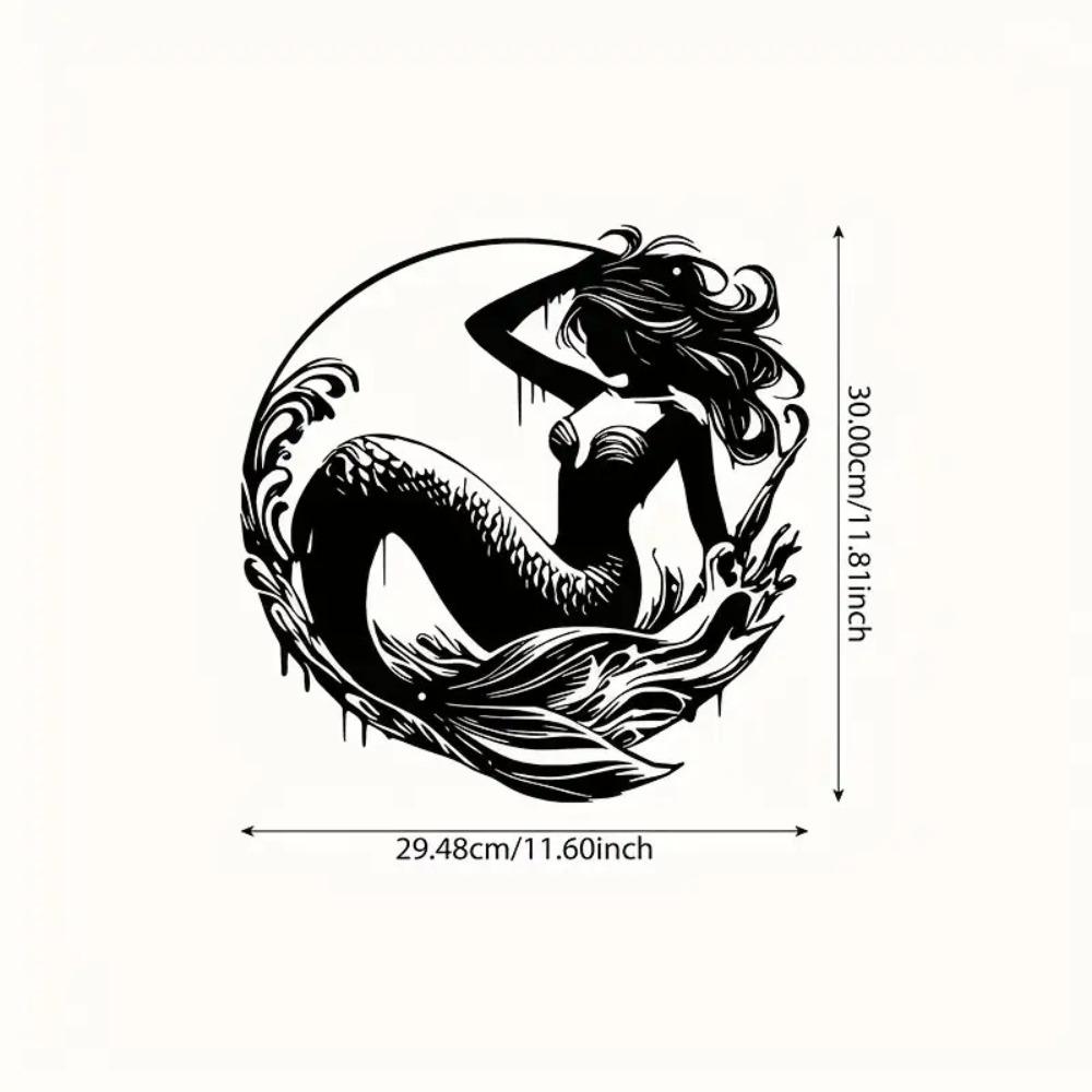 Elegant Metal Mermaid Wall Art Black Iron Sculpture for Living Room Patio Garden Indoor Outdoor 12in
Elegant Metal Mermaid Wall Art Black Iron Sculpture for Living Room Patio Garden Indoor Outdoor 12in