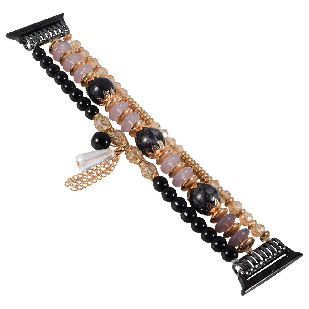 For Apple Watch Series 10 42mm/9 8 7 41mm/6 5 4 SE SE (2022) SE (2023) 40mm/3 2 1 38mm Stylish Agate+Stainless Steel Bracelet Watch Strap Watch Band Black
For Apple Watch Series 10 42mm/9 8 7 41mm/6 5 4 SE SE (2022) SE (2023) 40mm/3 2 1 38mm Stylish Agate+Stainless Steel Bracelet Watch Strap Watch Band Black