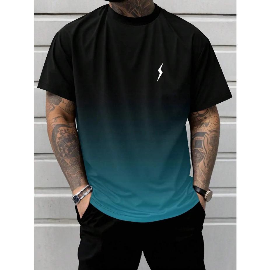 Plus Size Men s Ombre Gradient Lightning Bolt Graphic T-Shirt - Sporty Casual Short Sleeve Round Neck Tee Regular Fit, Everyday Comfort PLUS SIZE XS
Plus Size Men s Ombre Gradient Lightning Bolt Graphic T-Shirt - Sporty Casual Short Sleeve Round Neck Tee Regular Fit, Everyday Comfort PLUS SIZE XS