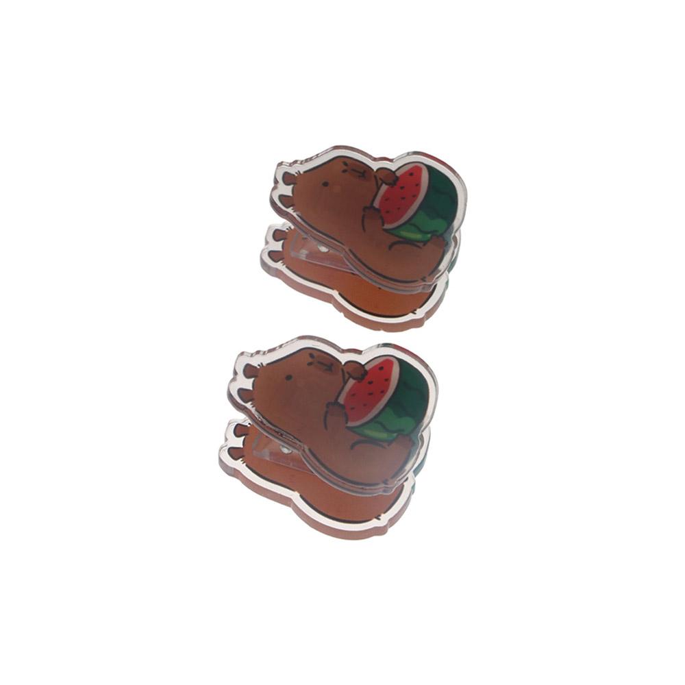 Capybara Acrylic Paper Clip Transparent PP Clip Kawaii Cartoon Memo Clip Desk Organizer A
Capybara Acrylic Paper Clip Transparent PP Clip Kawaii Cartoon Memo Clip Desk Organizer A