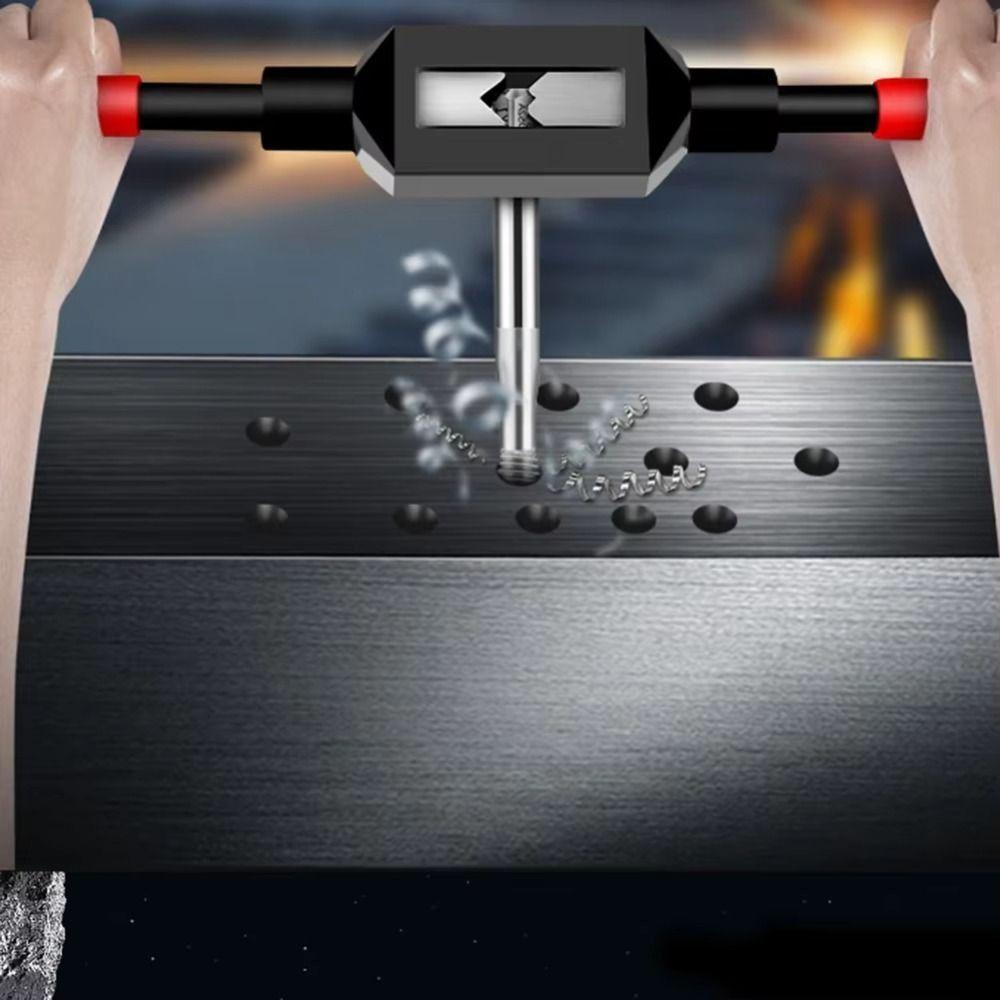Plastic-Dipped Handle Adjustable Tap Wrench Threading or Hole-boring Tasks M1-M8 чорний/червоний
Plastic-Dipped Handle Adjustable Tap Wrench Threading or Hole-boring Tasks M1-M8 чорний/червоний