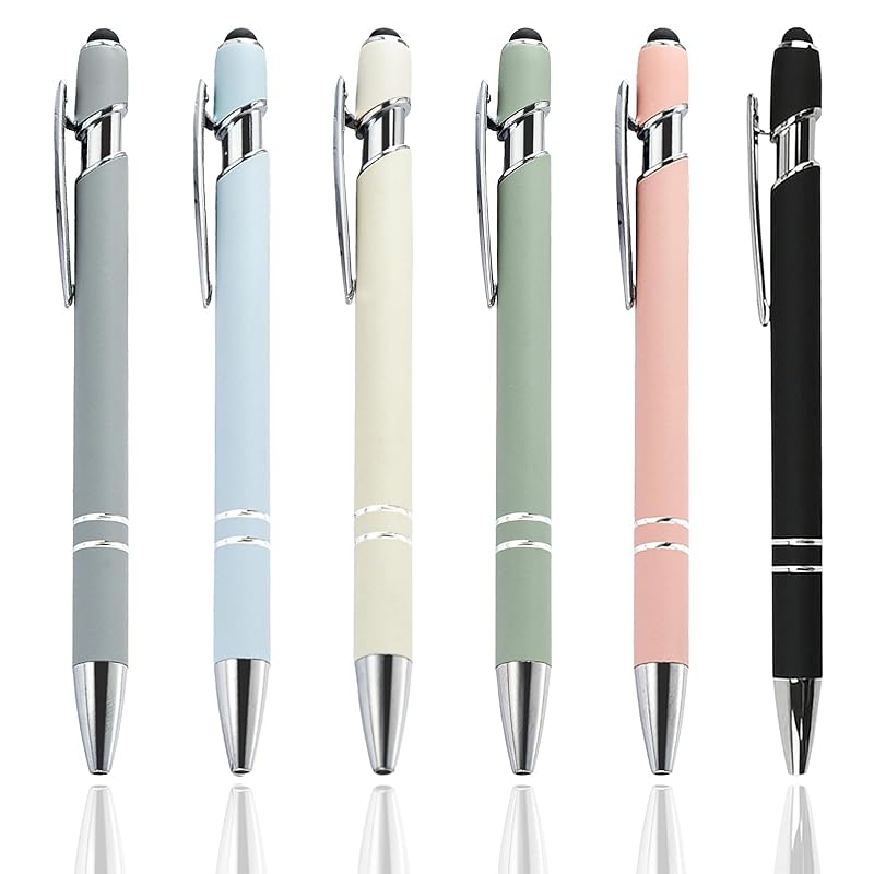 LIANHATA set of 6 touch pen With ballpoint pen 2 in 1 multifunctional ballpoint pen black ink stylus pen lightweight easy to use (Touch pen 6 colors
LIANHATA set of 6 touch pen With ballpoint pen 2 in 1 multifunctional ballpoint pen black ink stylus pen lightweight easy to use (Touch pen 6 colors