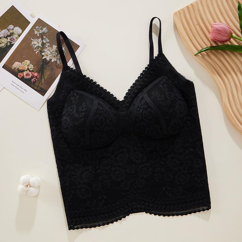 Lace Camisole Vest Built-in Bra Can Be Worn on The Inside or Outside Underwear Gathered Without Steel Ring XL чорний
Lace Camisole Vest Built-in Bra Can Be Worn on The Inside or Outside Underwear Gathered Without Steel Ring XL чорний