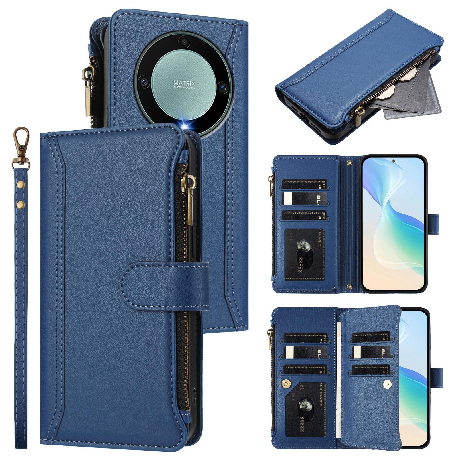 For Honor Magic5 Lite 5G/Honor X40 5G/Honor X9a 5G Leather Case 9 Card Slots Zipper Wallet Stand Phone Cover with Wrist Strap Purple
For Honor Magic5 Lite 5G/Honor X40 5G/Honor X9a 5G Leather Case 9 Card Slots Zipper Wallet Stand Phone Cover with Wrist Strap Purple