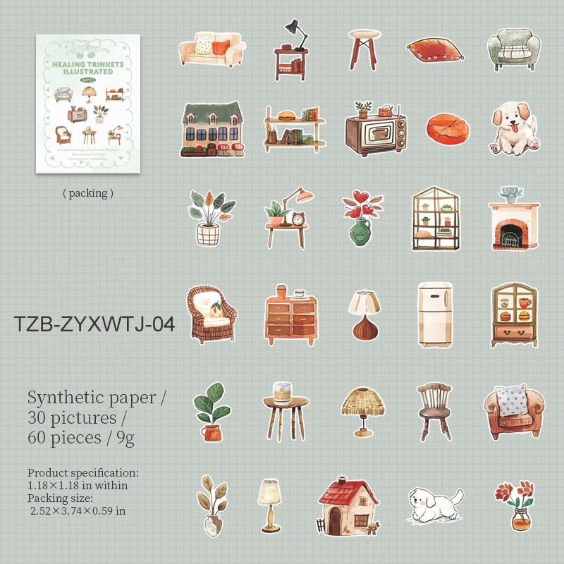 Healing Trinkets Illustrated Series Vintage Life Coffee Landscape Sticker Creative DIY Journal Material Collage Stationery
Healing Trinkets Illustrated Series Vintage Life Coffee Landscape Sticker Creative DIY Journal Material Collage Stationery