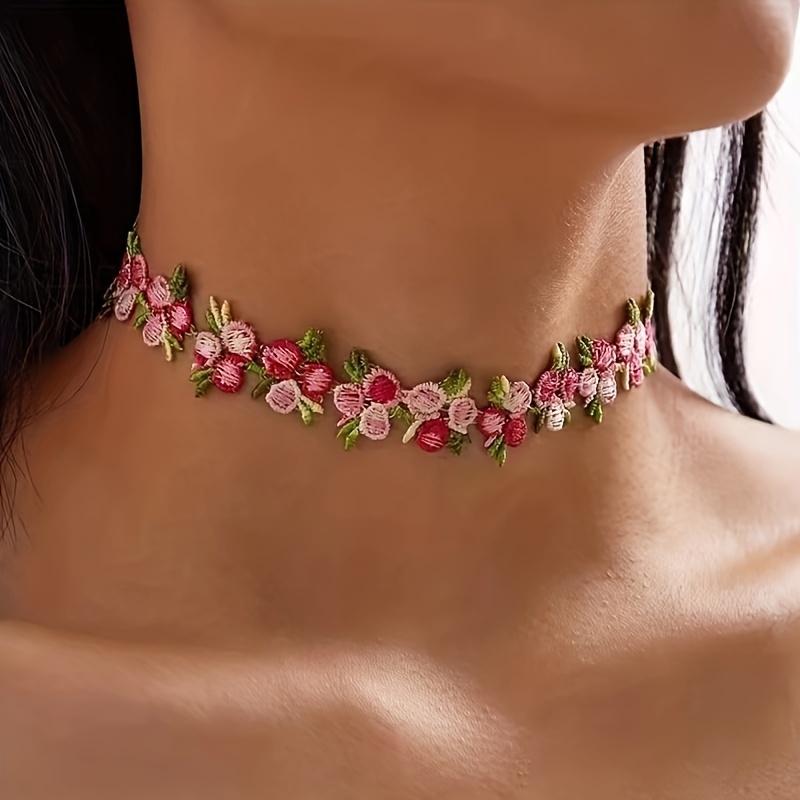 Винтажное колье-чокер с цветочной вышивкой, освежающий пасторальный стиль, регулируемая застежка, нежный кружевной воротник для женщин, модный аксессуар в стиле ретро
Винтажное колье-чокер с цветочной вышивкой, освежающий пасторальный стиль, регулируемая застежка, нежный кружевной воротник для женщин, модный аксессуар в стиле ретро