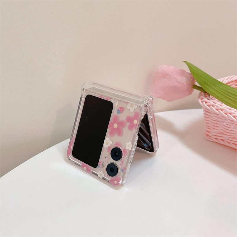 For Oppo Find N2 Flip 5G Case Flower Pattern Printing PC Phone Cover with Flower Charm Chain Pink Flower
For Oppo Find N2 Flip 5G Case Flower Pattern Printing PC Phone Cover with Flower Charm Chain Pink Flower
