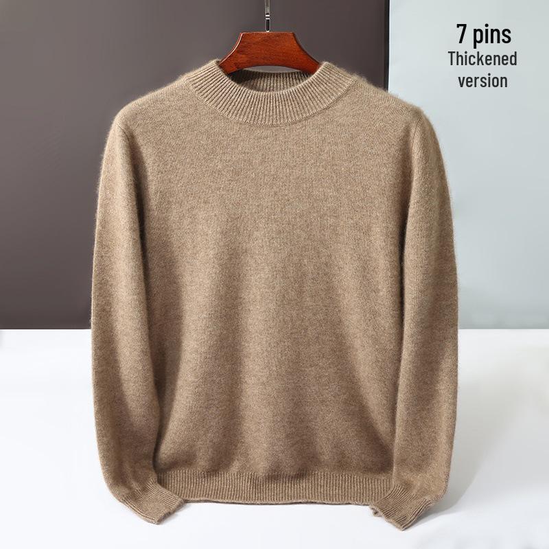 Men s Casual Warm Cashmere Knit Sweater - Half-High Collar, Loose Fit L (130-150 jin)
Men s Casual Warm Cashmere Knit Sweater - Half-High Collar, Loose Fit L (130-150 jin)