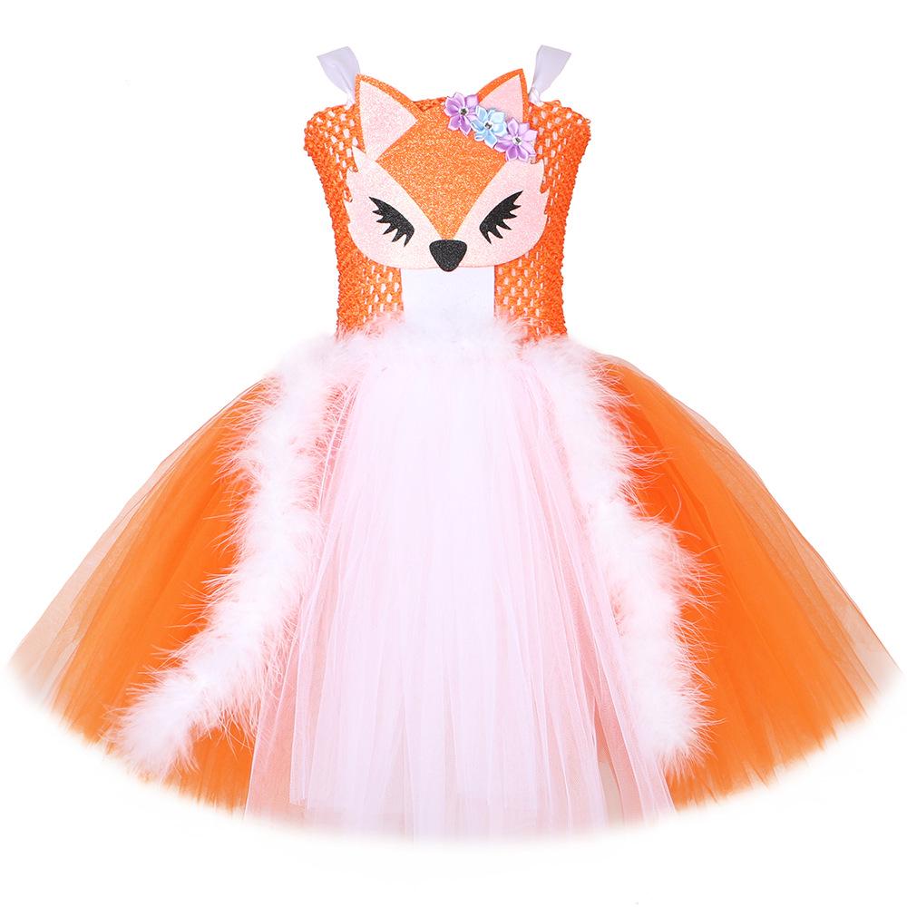Children s Orange Fox Dress - Zootopia Nick Costume with Cartoon Mesh Ruffle Skirt for Girls S
Children s Orange Fox Dress - Zootopia Nick Costume with Cartoon Mesh Ruffle Skirt for Girls S
