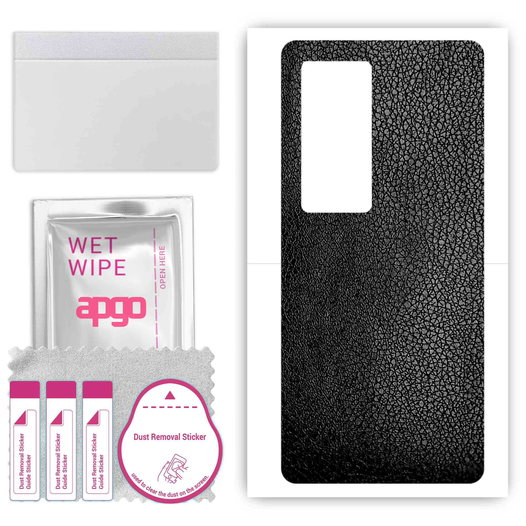 apgo Protective Skin Sticker for the back compatible with Vivo X60t Pro Plus, Wrap Film, Foil, Vinyl - Pattern Black Leather
apgo Protective Skin Sticker for the back compatible with Vivo X60t Pro Plus, Wrap Film, Foil, Vinyl - Pattern Black Leather