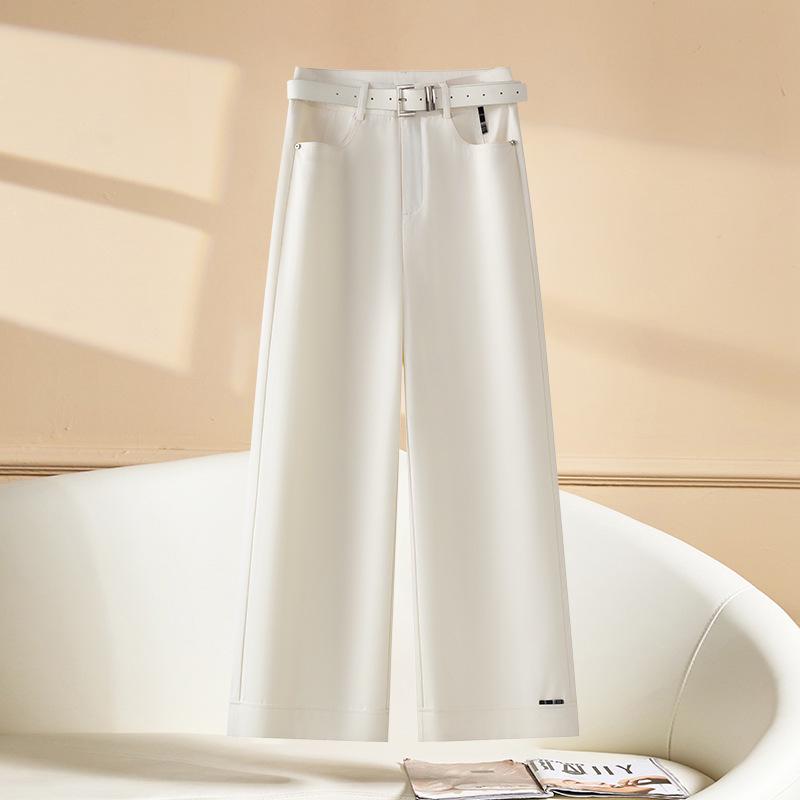 Женские брюки из тенселя и хлопка с высокой посадкой, утягивающие - Узкие и широкие штанины, Прямые для миниатюрных, Коллекция Весна 2025 28 грязно-белый
Женские брюки из тенселя и хлопка с высокой посадкой, утягивающие - Узкие и широкие штанины, Прямые для миниатюрных, Коллекция Весна 2025 28 грязно-белый