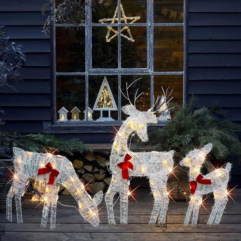 Lighted Christmas Reindeer Christmas Garden Decor with LED Light Glowing Glitter Reindeer Xmas Home Outdoor Yard Ornament Decor
Lighted Christmas Reindeer Christmas Garden Decor with LED Light Glowing Glitter Reindeer Xmas Home Outdoor Yard Ornament Decor