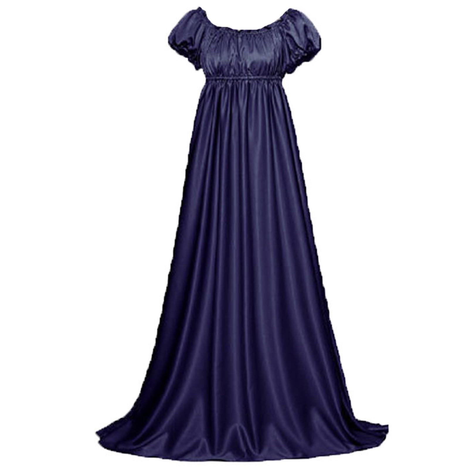 Женские платья макси с круглым вырезом, плиссированное платье, придворный костюм, свадебное платье с юбкой-солнце XS