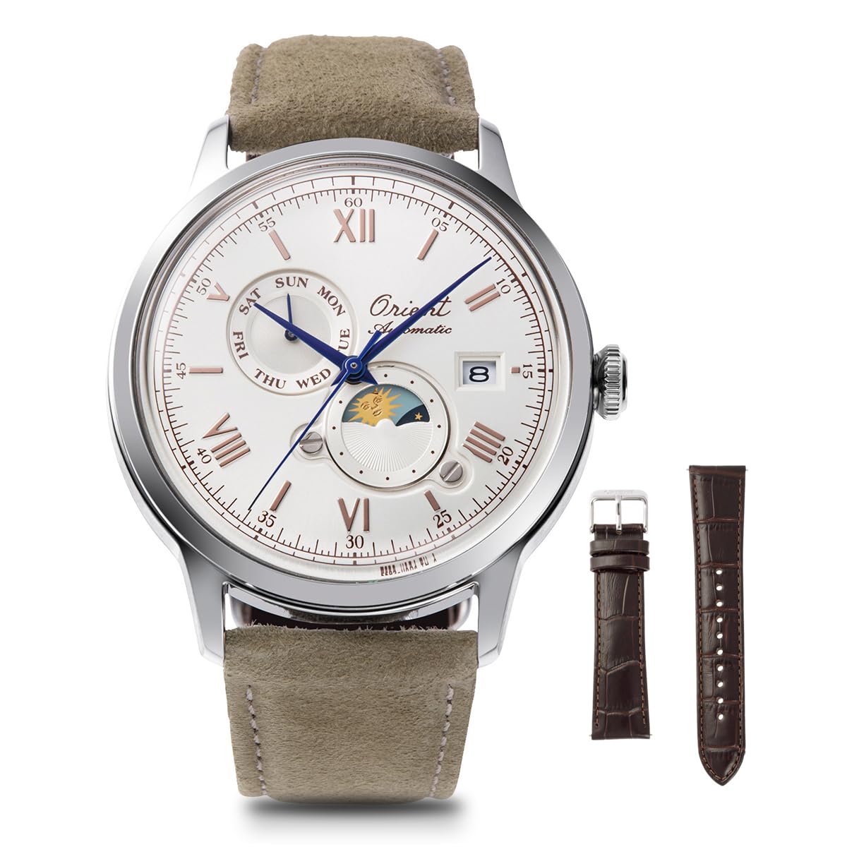 Наручний годинник Bambino Sun and Moon Automatic Watch Mechanical Automatic Orient 75th Anniversary Limited to 750 in Japan Змінний ремінець включено білий
Наручний годинник Bambino Sun and Moon Automatic Watch Mechanical Automatic Orient 75th Anniversary Limited to 750 in Japan Змінний ремінець включено білий