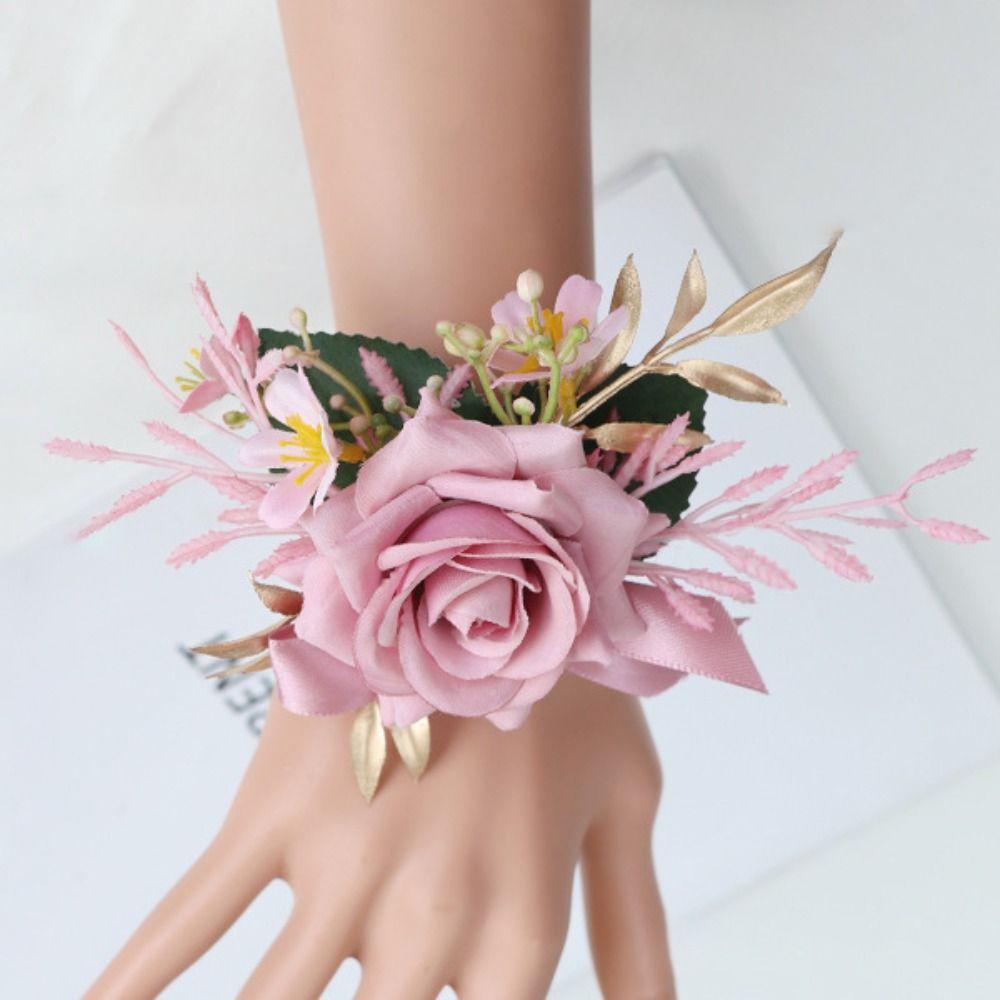 Delicate Wedding Boutonniere Fashionable Hand Flowers Elegant Pearl Wrist Flower Bridesmaid wrist corsage
Delicate Wedding Boutonniere Fashionable Hand Flowers Elegant Pearl Wrist Flower Bridesmaid wrist corsage