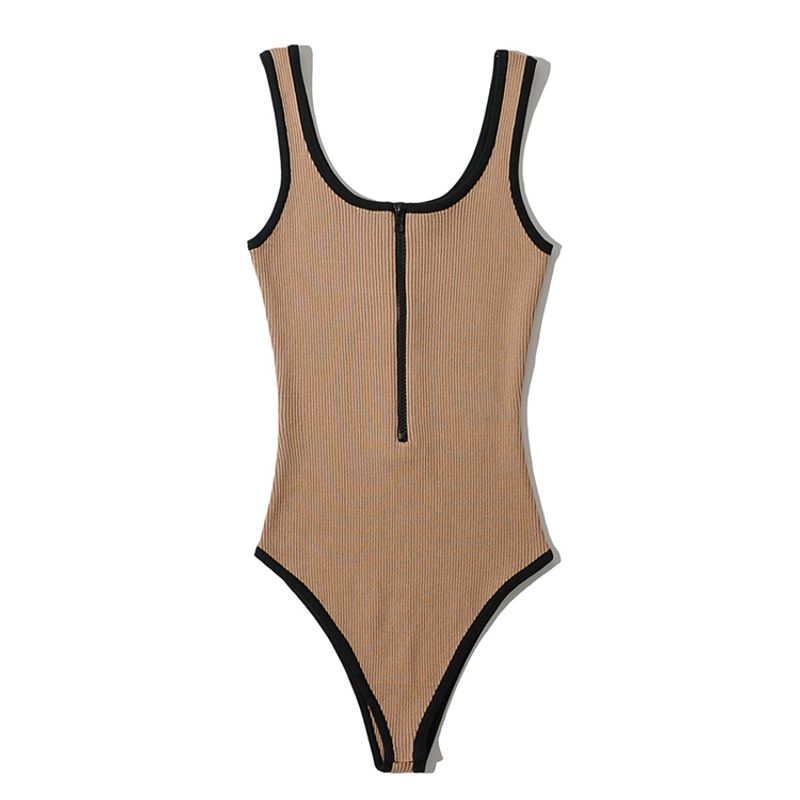 Za2025 Summer New Women clothes Stretch Slim fit Slimming Gyaru Contrast Color Knitted Sling Wuxi Vest Jumpsuit Khaki All yards
Za2025 Summer New Women clothes Stretch Slim fit Slimming Gyaru Contrast Color Knitted Sling Wuxi Vest Jumpsuit Khaki All yards