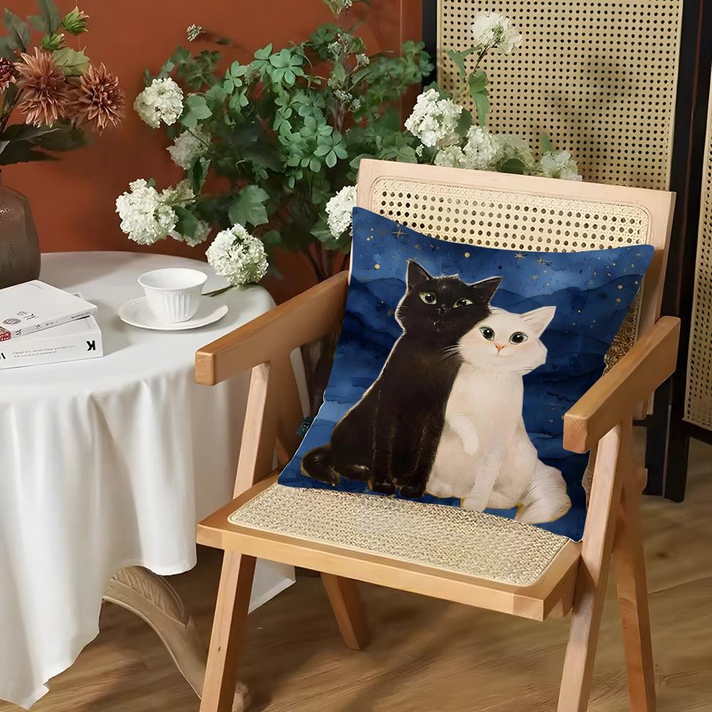 Art Sky Night Cat Cushion Cover Silky Short Plush Invisible Zipper Dustproof Sofa Pillow Case for Home Decor 30x30cm
Art Sky Night Cat Cushion Cover Silky Short Plush Invisible Zipper Dustproof Sofa Pillow Case for Home Decor 30x30cm