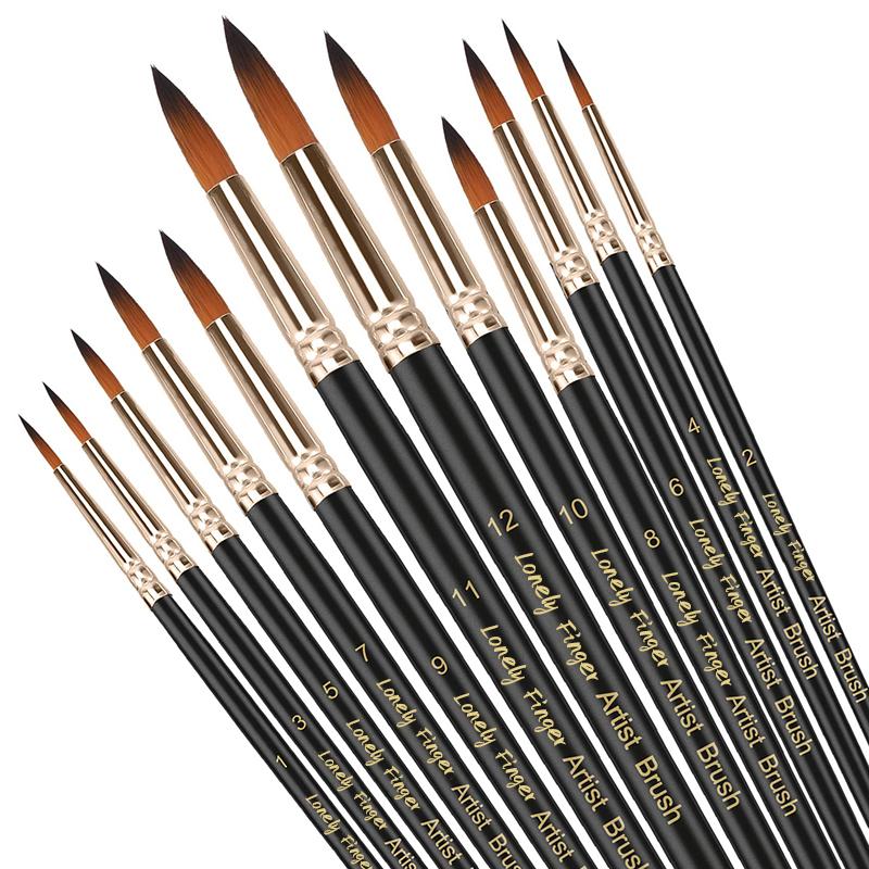 12pcs Paint Brushes Set Professional Paint Brush Round Pointed Tip Nylon Hair Acrylic Brush For Acrylic Watercolor Oil Painting
12pcs Paint Brushes Set Professional Paint Brush Round Pointed Tip Nylon Hair Acrylic Brush For Acrylic Watercolor Oil Painting