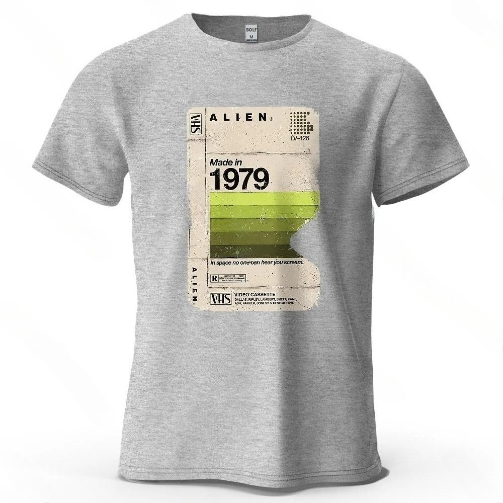 Alien 1979 Tape Printed Mens TShirt Vintage Movie Night Graphic Tees for Women Tops Tees Streetwear 4XL
Alien 1979 Tape Printed Mens TShirt Vintage Movie Night Graphic Tees for Women Tops Tees Streetwear 4XL