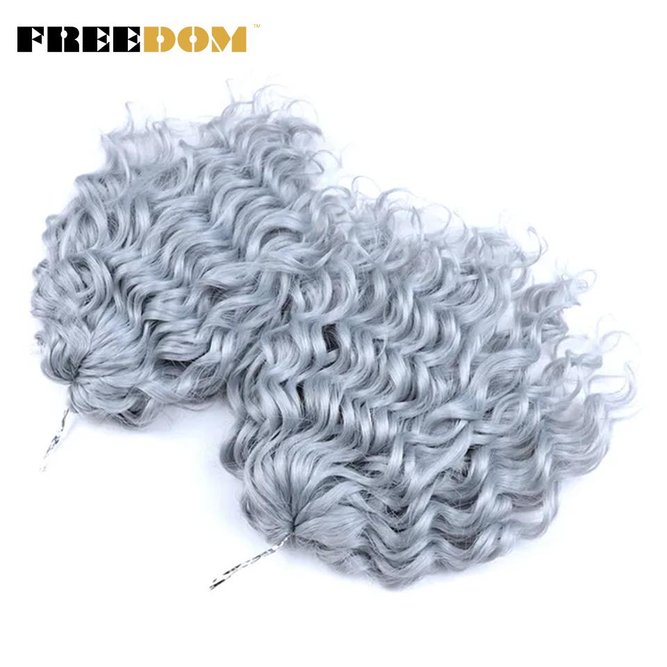FREEDOM Deep Wavy Twist Crochet Hair Synthetic Jessica Curly Hair Crochet Braids Ombre Brown 10 Inches Braiding Hair Extensions (SILVER,10inches)
FREEDOM Deep Wavy Twist Crochet Hair Synthetic Jessica Curly Hair Crochet Braids Ombre Brown 10 Inches Braiding Hair Extensions (SILVER,10inches)
